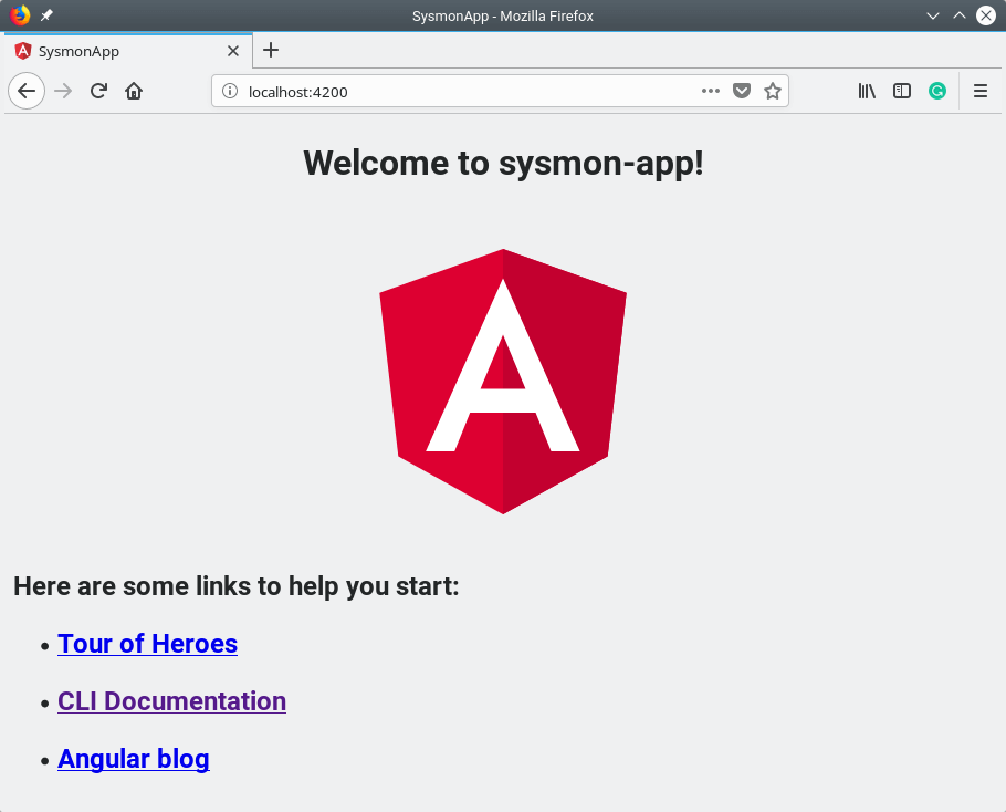 Access Sysmon Angular App from Browser